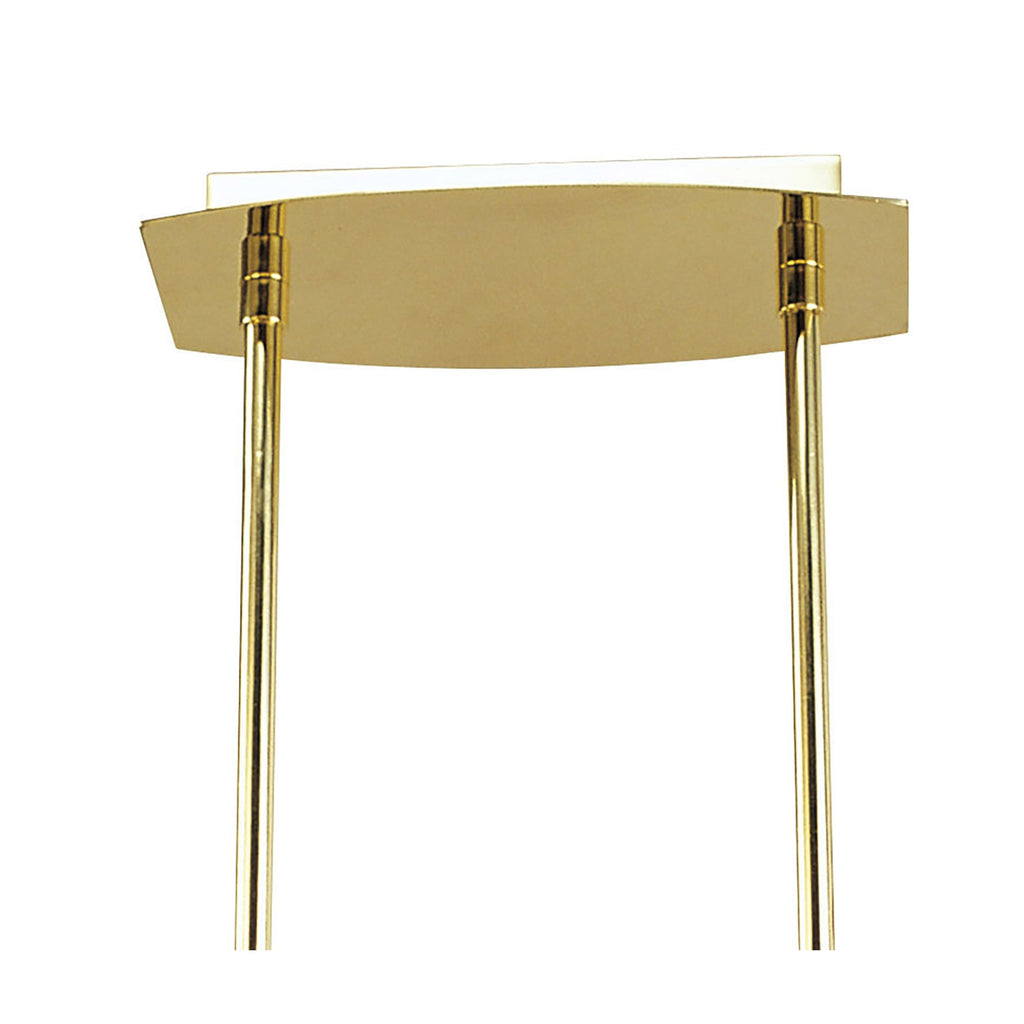M0430PB Alfa Linear Pendant 5 Light G9 Polished Brass