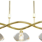 M0430PB Alfa Linear Pendant 5 Light G9 Polished Brass