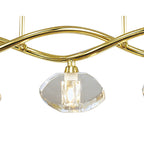 M0430PB Alfa Linear Pendant 5 Light G9 Polished Brass