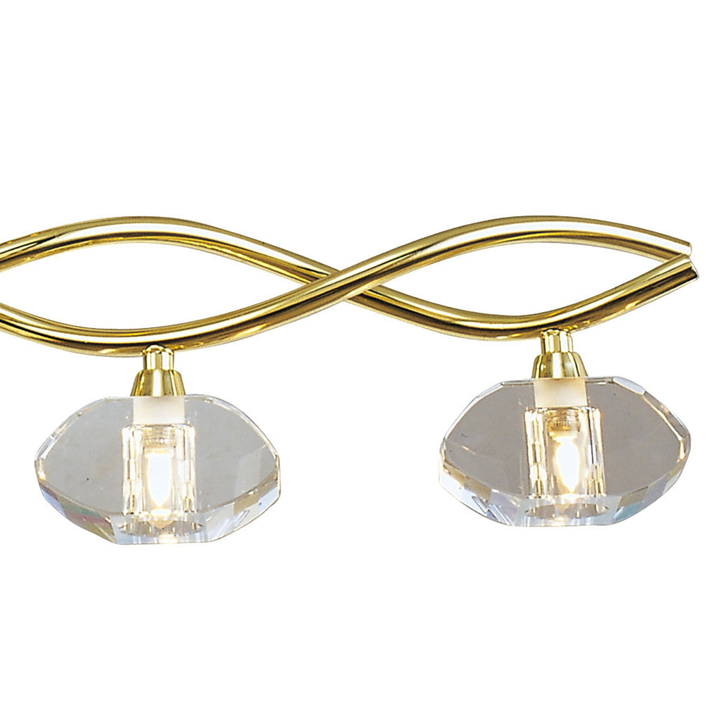 M0430PB Alfa Linear Pendant 5 Light G9 Polished Brass