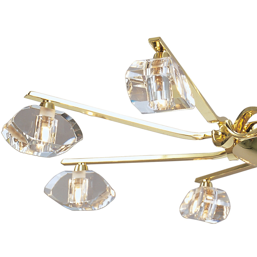 M0410PB Alfa Pendant 8 Light G9 Polished Brass