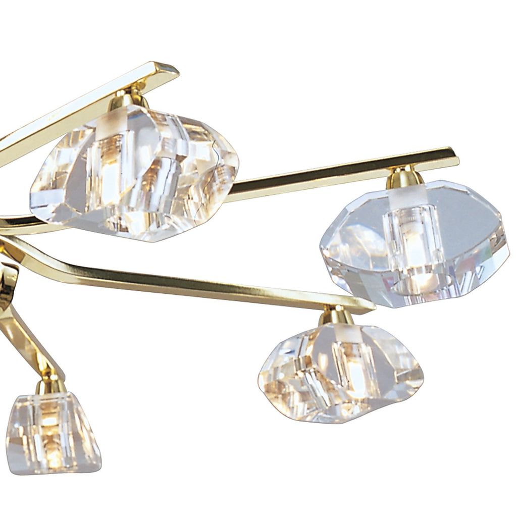 M0410PB Alfa Pendant 8 Light G9 Polished Brass