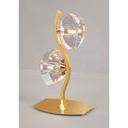 M0565FG Alfa Table Lamp 2 Light G9 French Gold