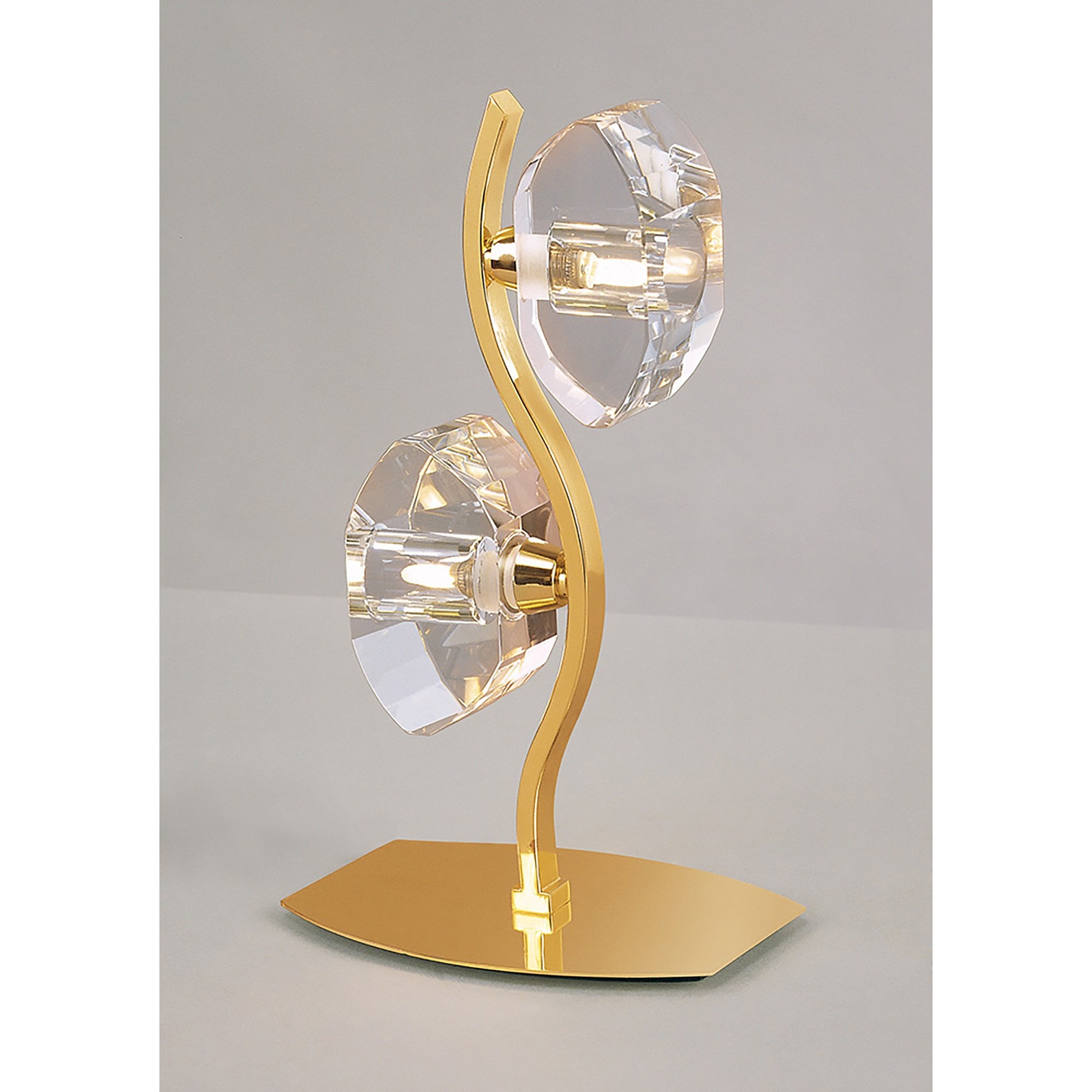 M0565FG Alfa Table Lamp 2 Light G9 French Gold