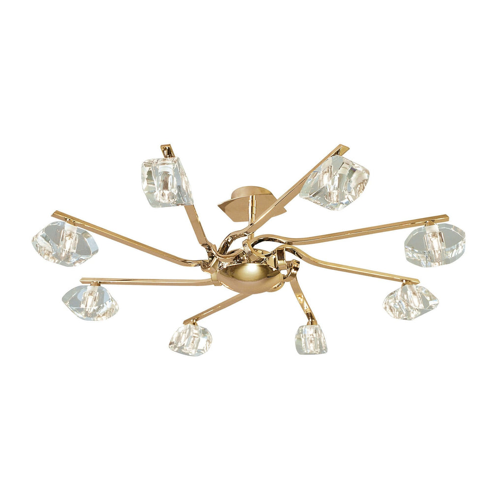 M0550FG Alfa Semi Flush 8 Light G9 French Gold