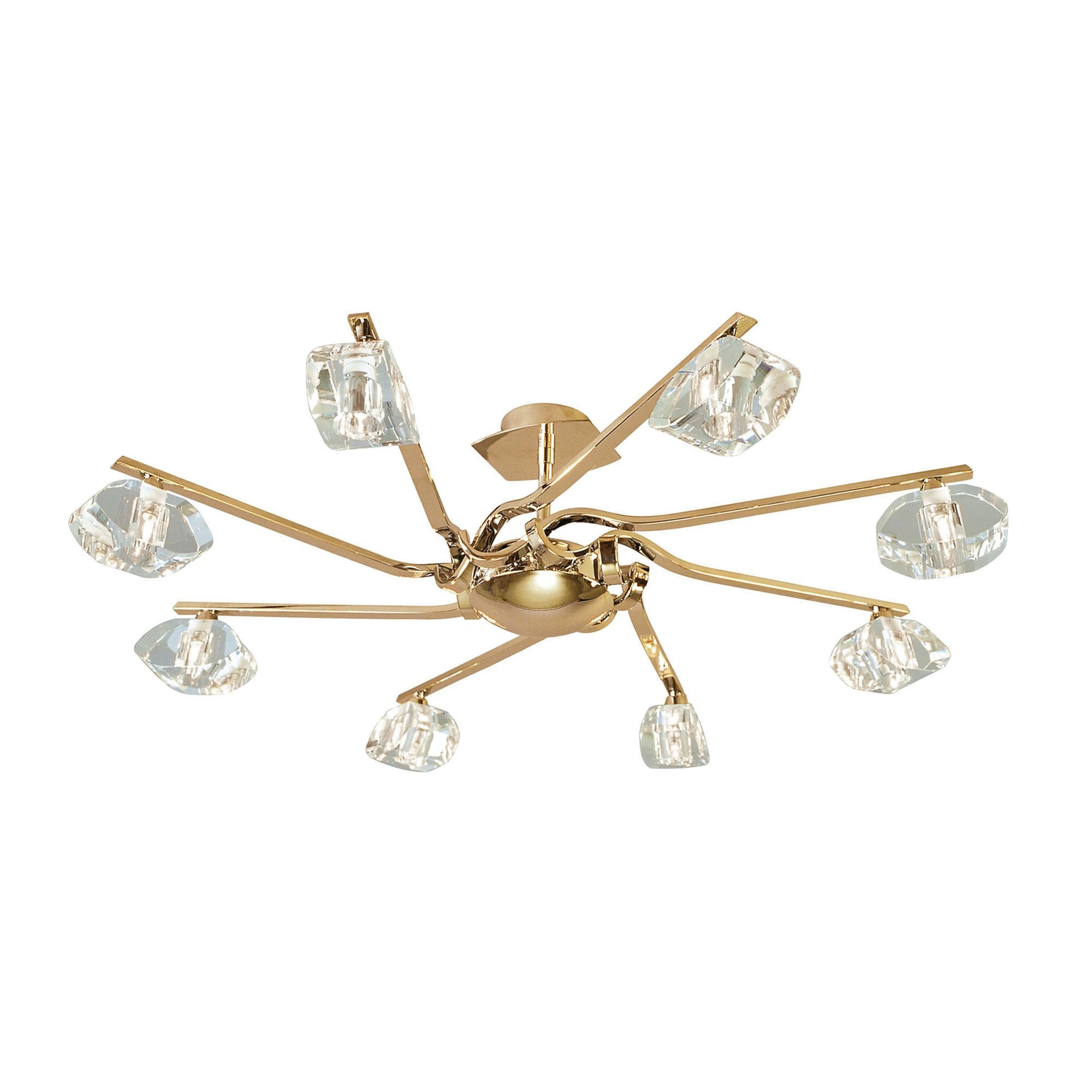 M0550FG Alfa Semi Flush 8 Light G9 French Gold