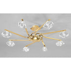 M0550FG Alfa Semi Flush 8 Light G9 French Gold