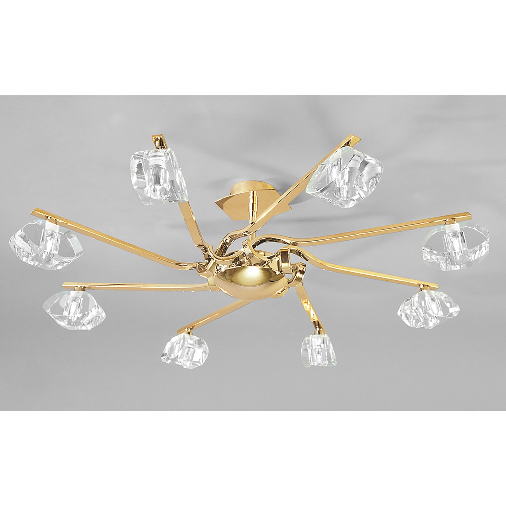 M0550FG Alfa Semi Flush 8 Light G9 French Gold