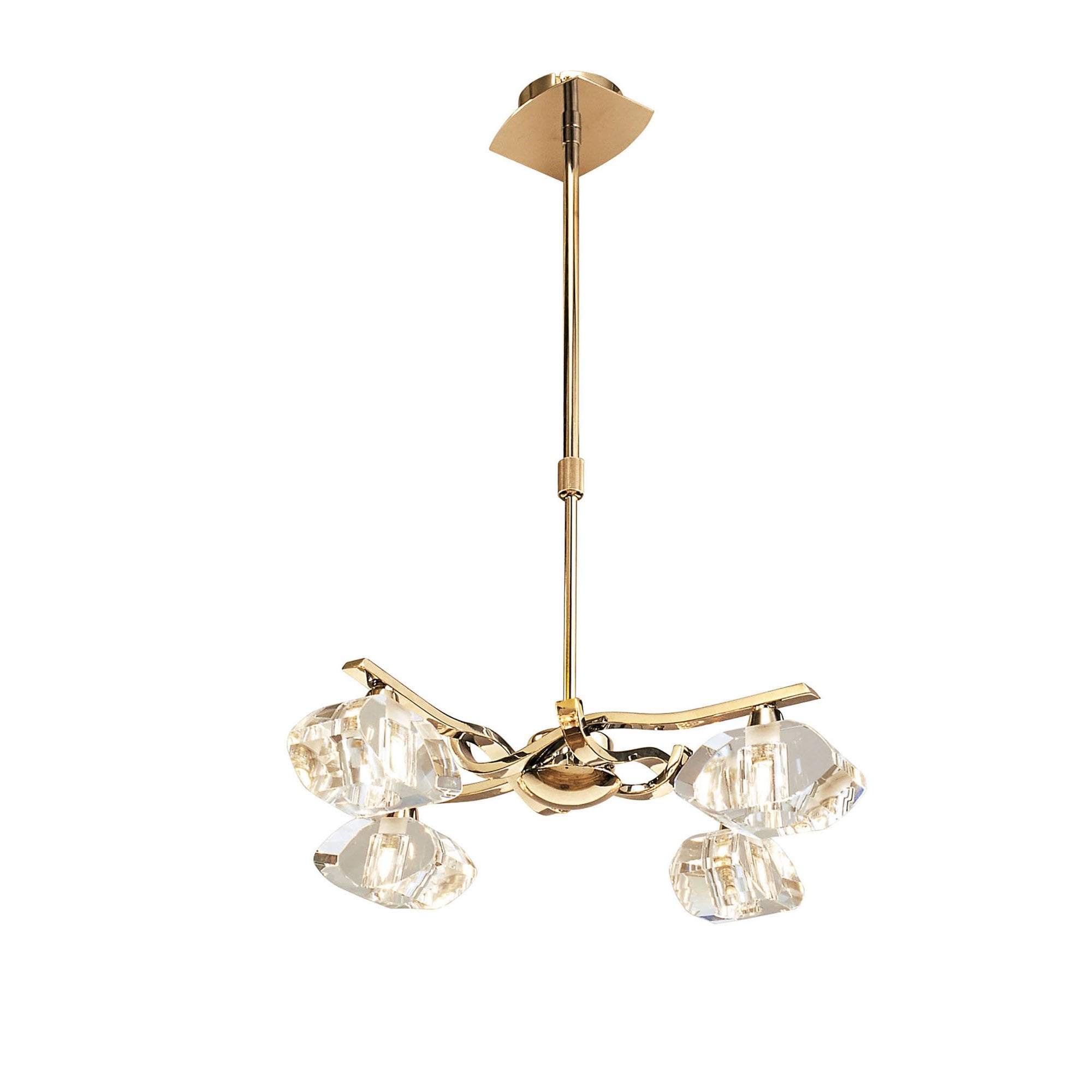 M0553FG Alfa Telescopic 4 Light G9 French Gold