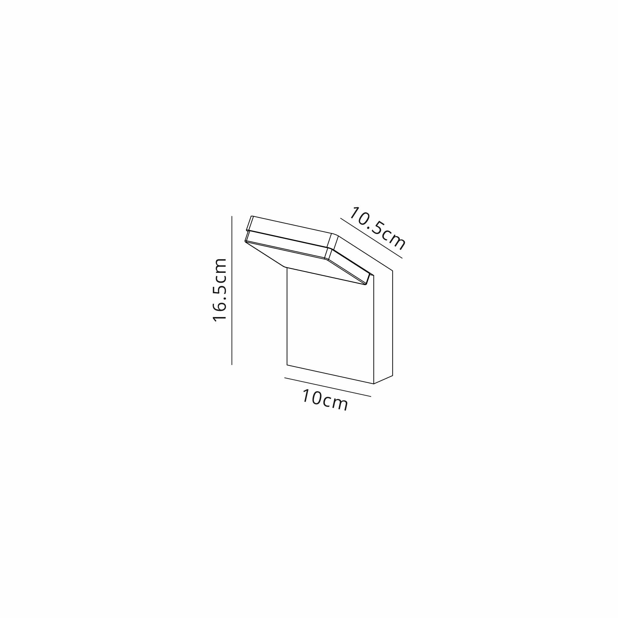 M7045 Alpine Outdoor Wall Lamp 6W LED Anthracite