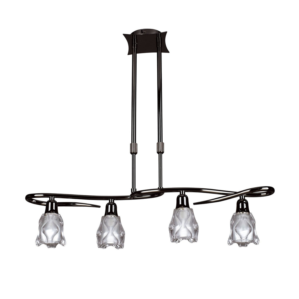 M8624BC/1 Amel Telescopic 4 Light Black Chrome