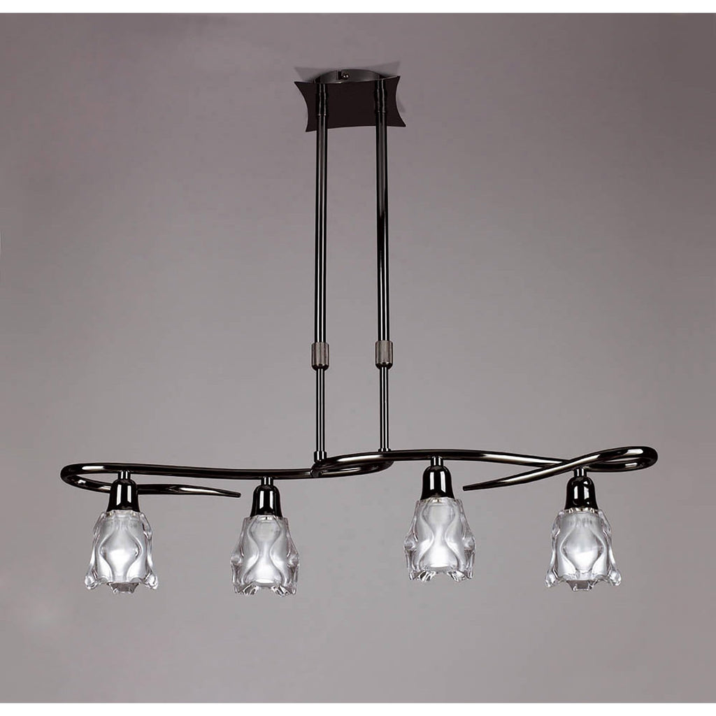 M8624BC/1 Amel Telescopic 4 Light Black Chrome