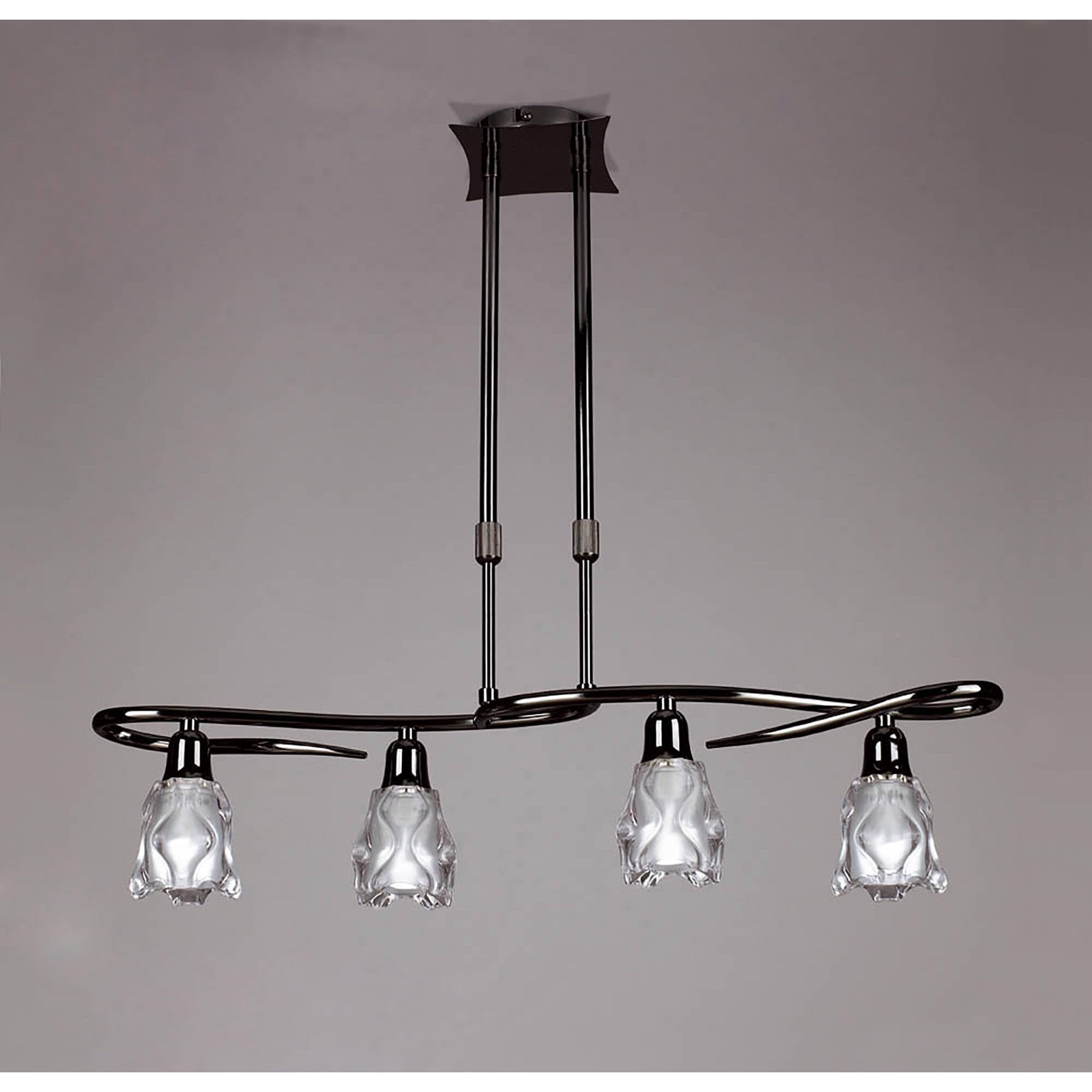 M8624BC/1 Amel Telescopic 4 Light Black Chrome
