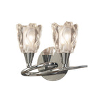 M8581/S/1 Amel Wall Lamp Switched 2 Light Polished Chrome