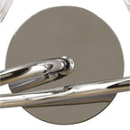 M8581/S/1 Amel Wall Lamp Switched 2 Light Polished Chrome