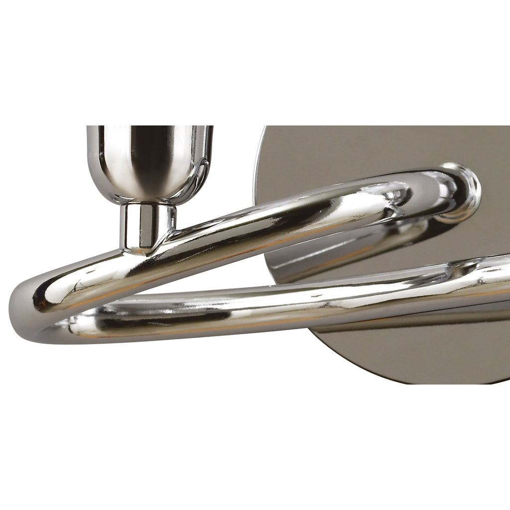 M8581/S/1 Amel Wall Lamp Switched 2 Light Polished Chrome