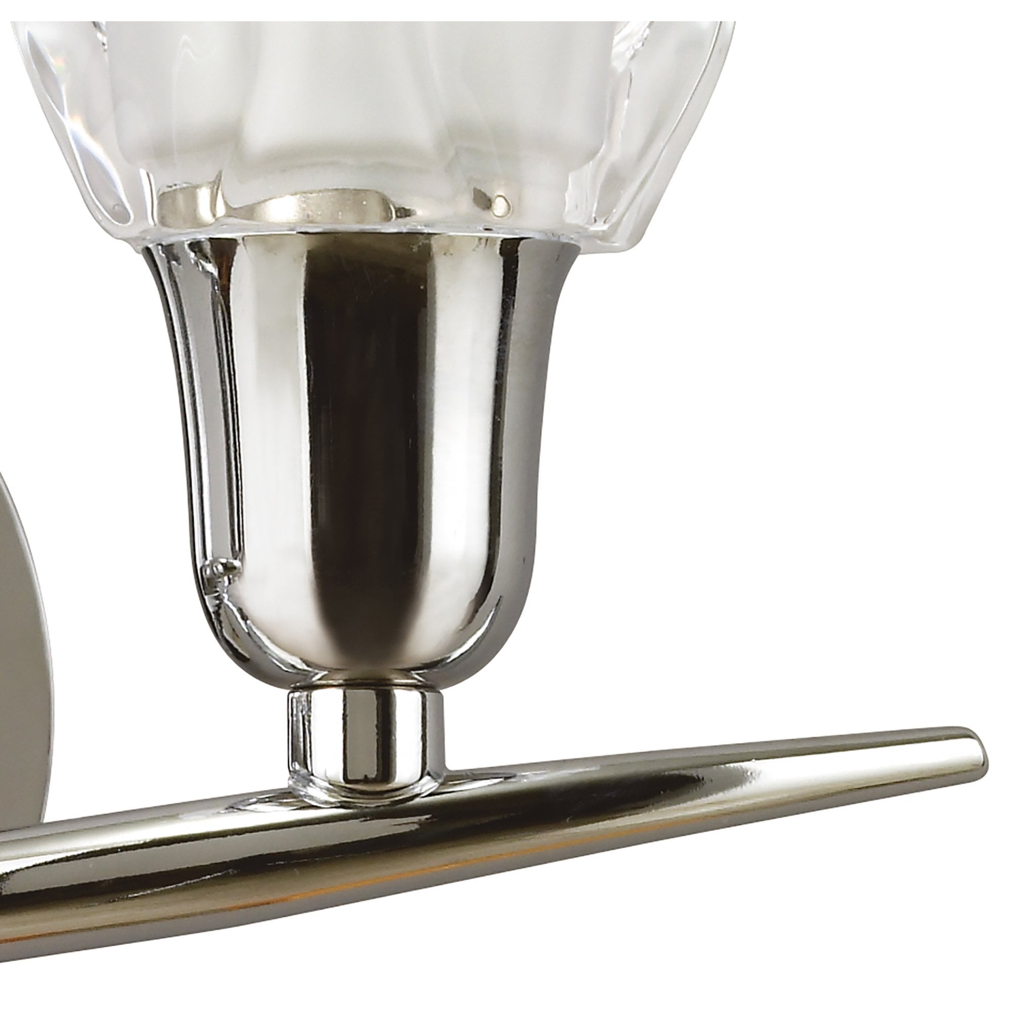 M8581/S/1 Amel Wall Lamp Switched 2 Light Polished Chrome