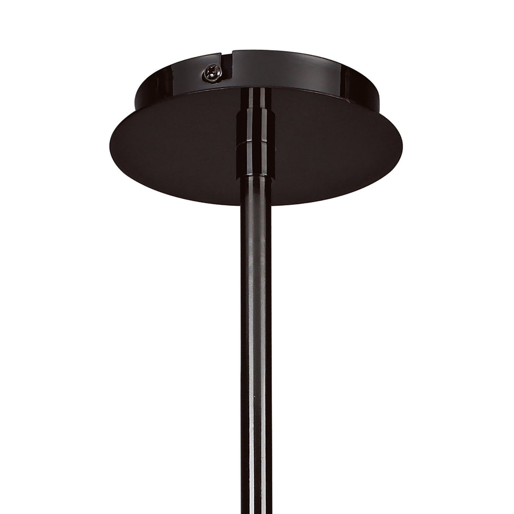 M8621BC/1 Amel Telescopic Convertible To Semi Flush 6 Light Black Chrome
