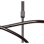 M8621BC/1 Amel Telescopic Convertible To Semi Flush 6 Light Black Chrome