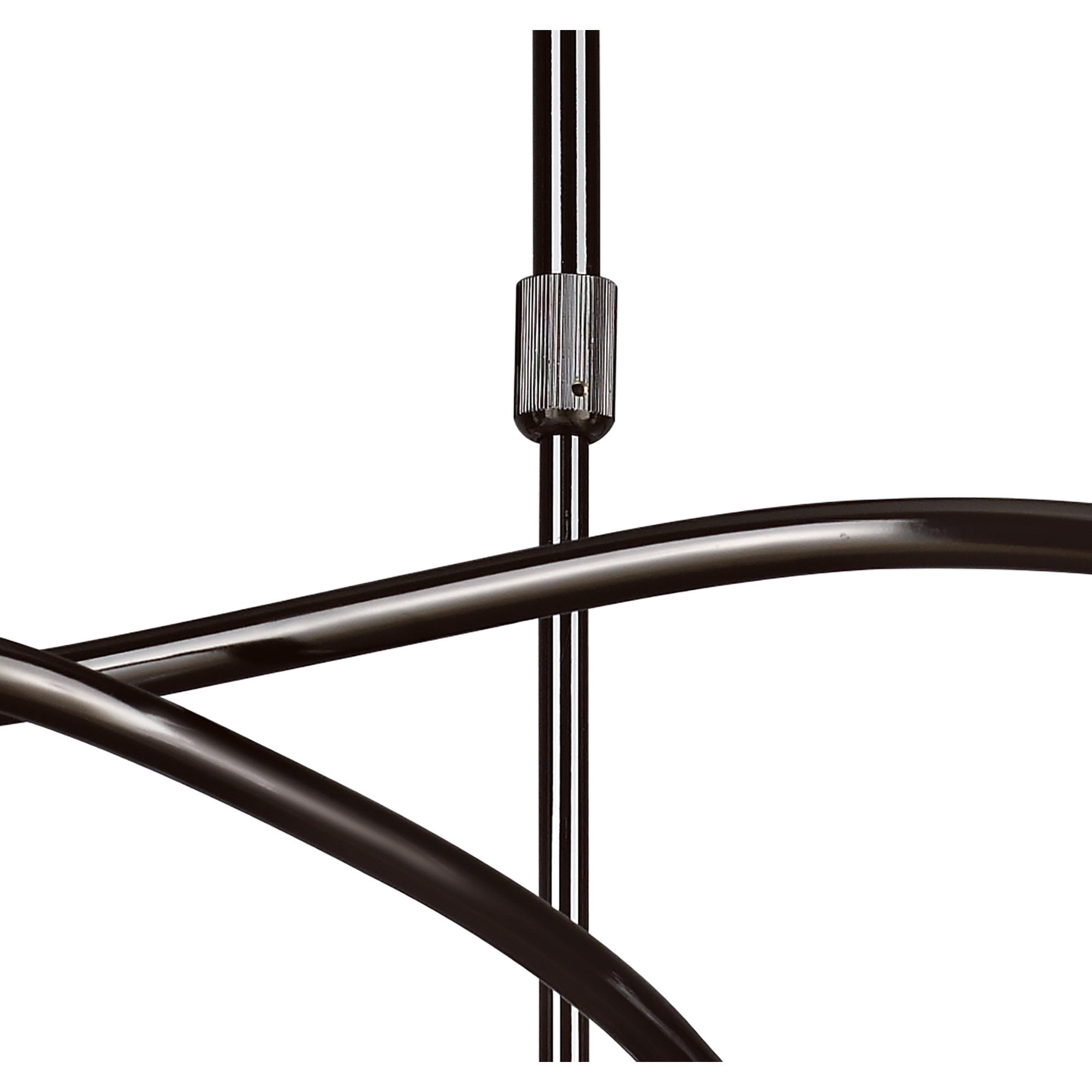 M8621BC/1 Amel Telescopic Convertible To Semi Flush 6 Light Black Chrome