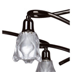 M8621BC/1 Amel Telescopic Convertible To Semi Flush 6 Light Black Chrome