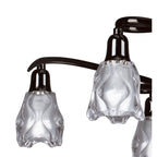 M8621BC/1 Amel Telescopic Convertible To Semi Flush 6 Light Black Chrome