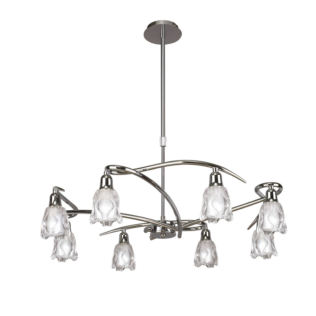 M8620/1 Amel Telescopic 8 Light Polished Chrome