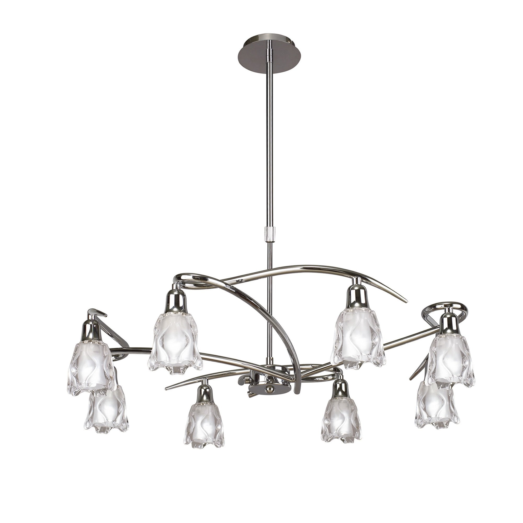 M8620/1 Amel Telescopic 8 Light Polished Chrome