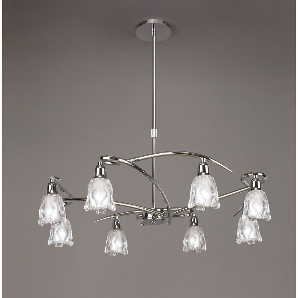 M8620/1 Amel Telescopic 8 Light Polished Chrome