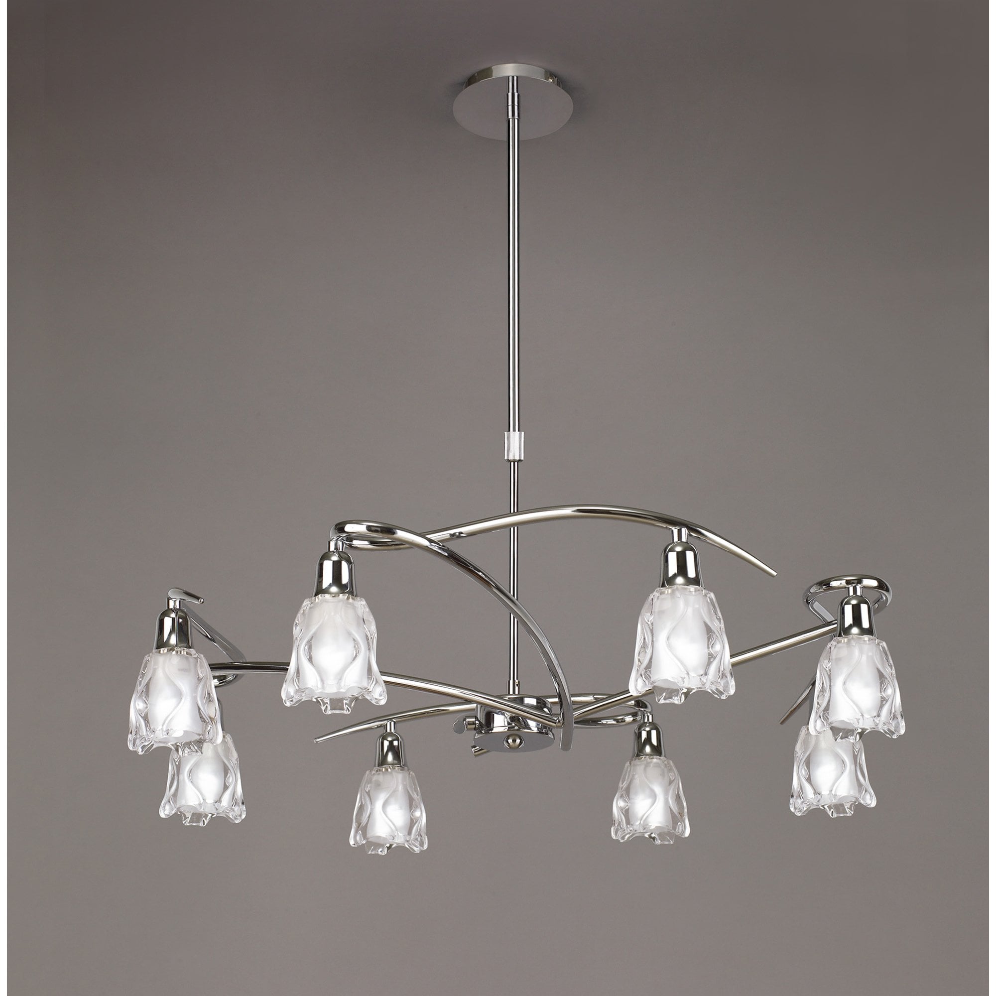 M8620/1 Amel Telescopic 8 Light Polished Chrome