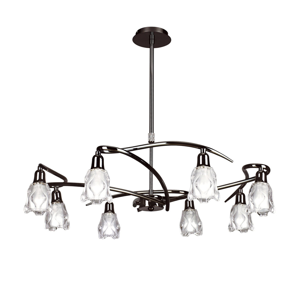 M8620BC/1 Amel Telescopic 8 Light Black Chrome