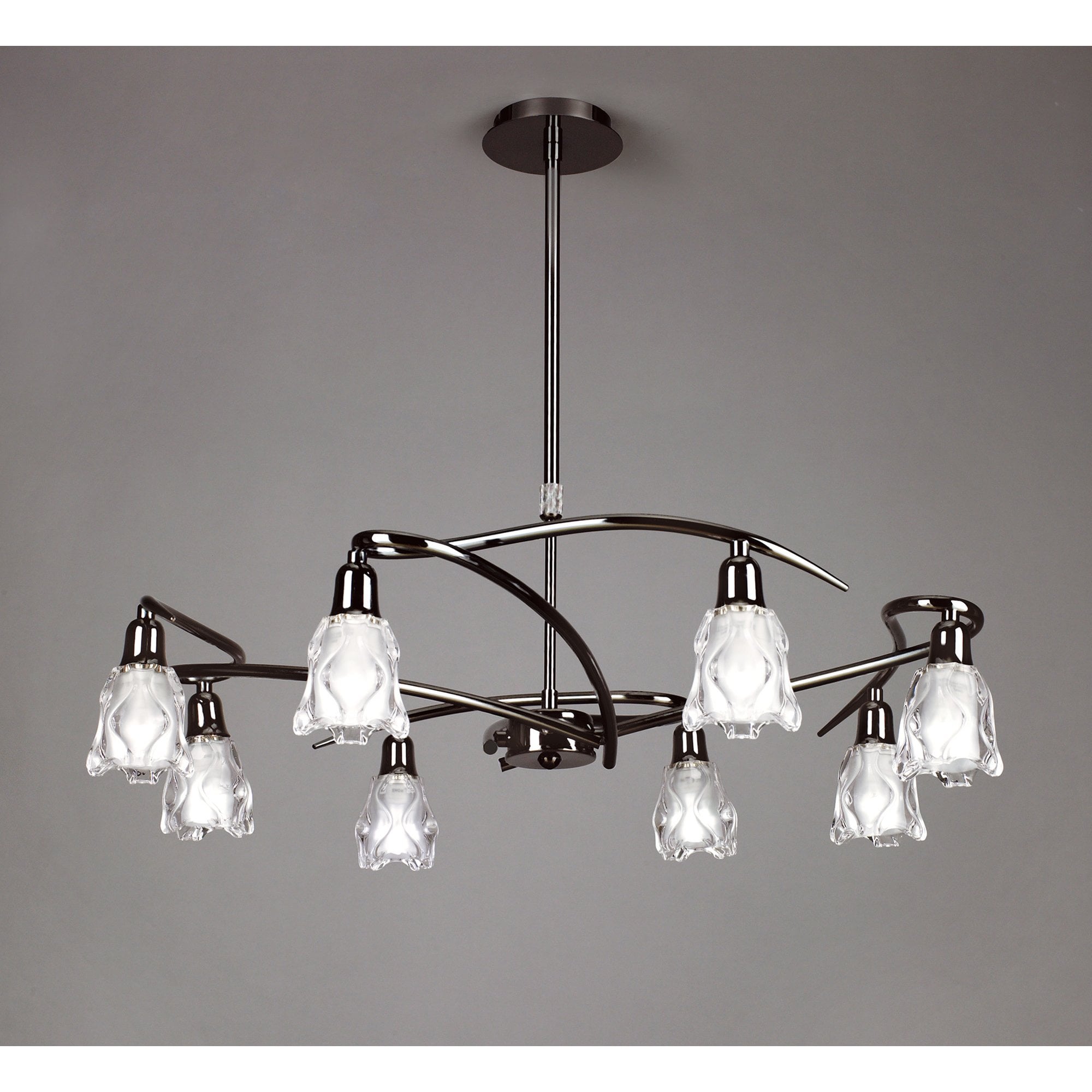 M8620BC/1 Amel Telescopic 8 Light Black Chrome