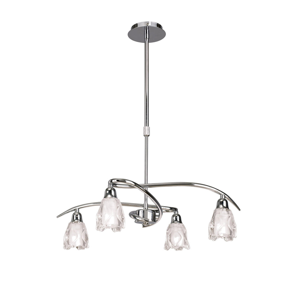 M8622/1 Amel Telescopic Convertible To Semi Flush 4 Light Polished Chrome