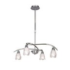 M8622/1 Amel Telescopic Convertible To Semi Flush 4 Light Polished Chrome