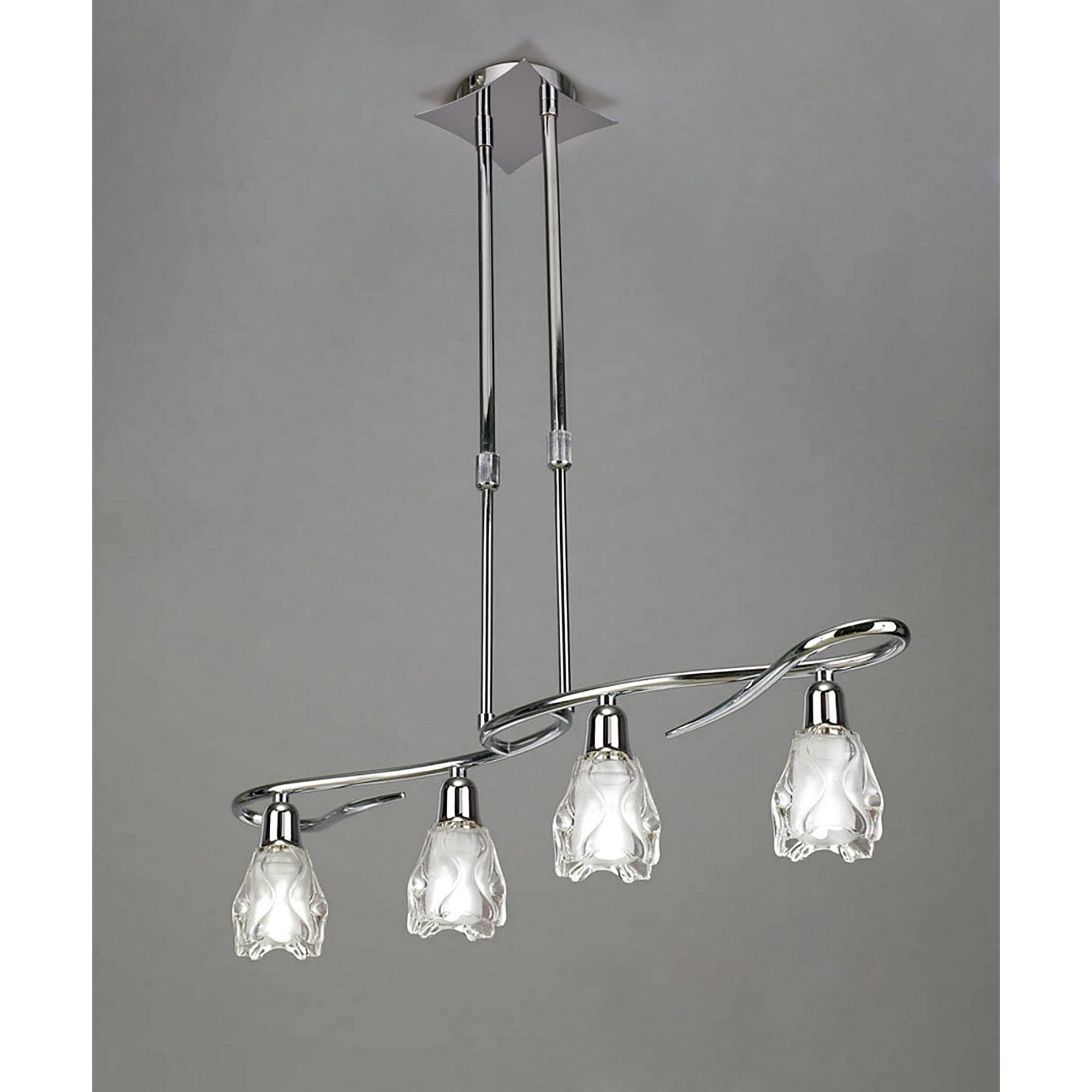 M8624/1 Amel Telescopic 4 Light Polished Chrome