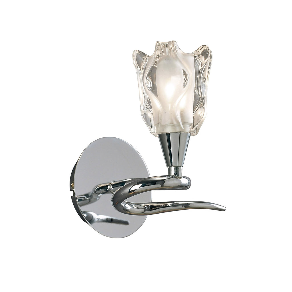 M8580/S/1 Amel Wall Lamp Switched 1 Light Polished Chrome