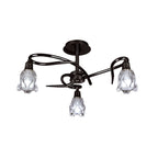 M8623BC/1 Amel Ceiling 3 Light Black Chrome