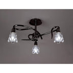 M8623BC/1 Amel Ceiling 3 Light Black Chrome