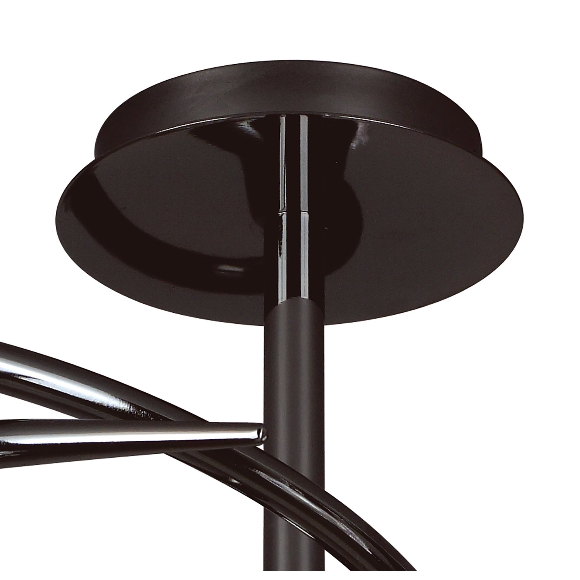 M8623BC/1 Amel Ceiling 3 Light Black Chrome