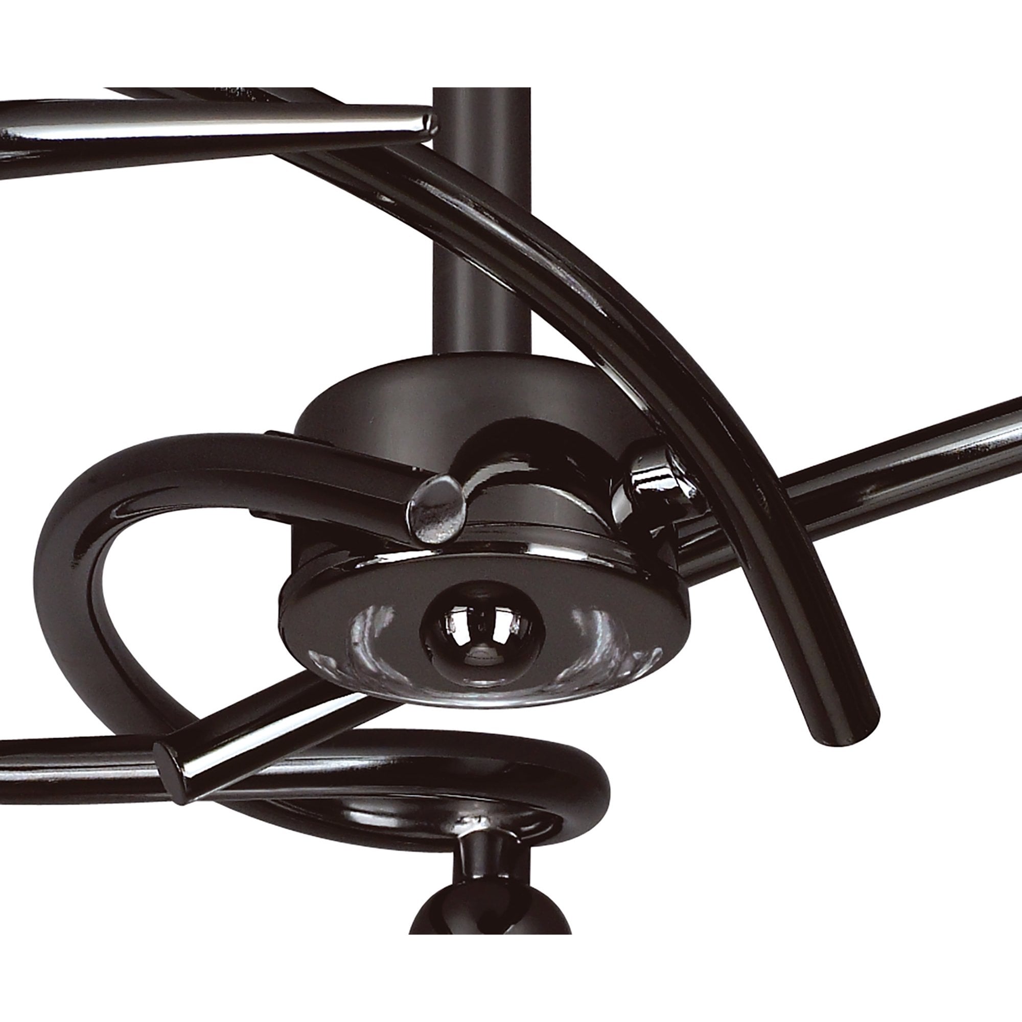 M8623BC/1 Amel Ceiling 3 Light Black Chrome