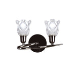 M8581BC/S/1 Amel Wall Lamp Switched 2 Light Black Chrome