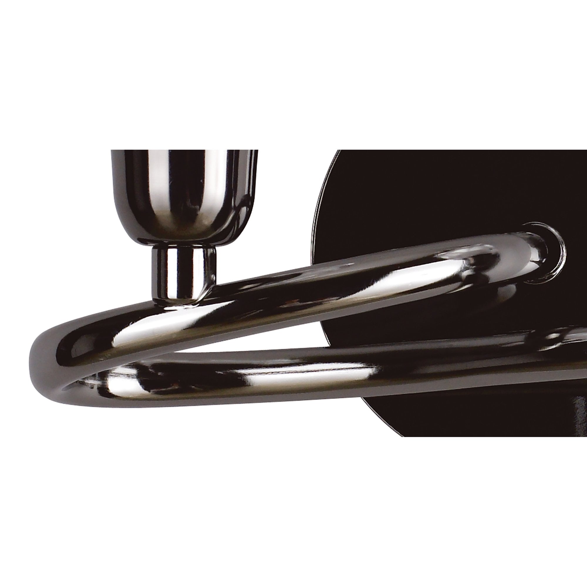 M8581BC/S/1 Amel Wall Lamp Switched 2 Light Black Chrome
