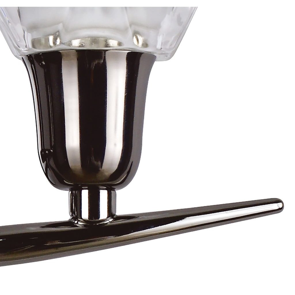 M8581BC/S/1 Amel Wall Lamp Switched 2 Light Black Chrome