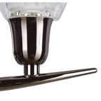 M8581BC/S/1 Amel Wall Lamp Switched 2 Light Black Chrome
