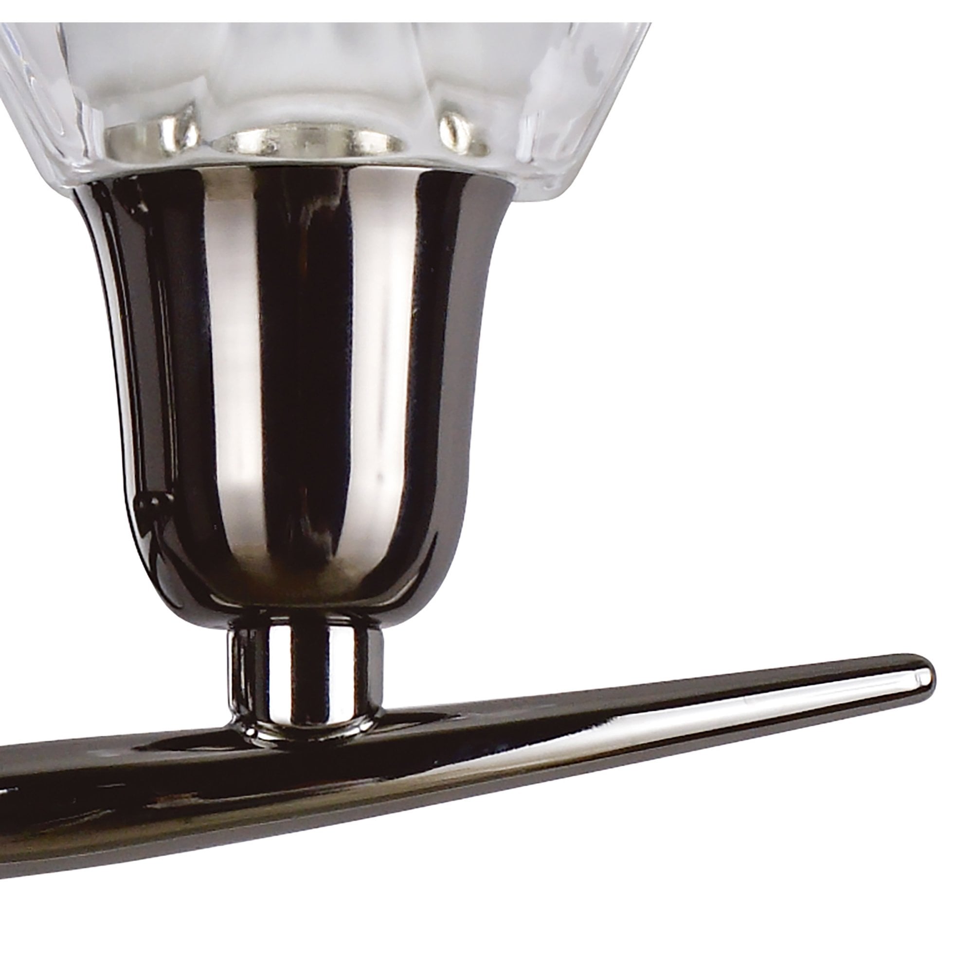 M8581BC/S/1 Amel Wall Lamp Switched 2 Light Black Chrome