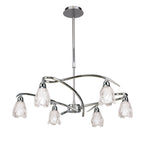 M8621/1 Amel Telescopic Convertible To Semi Flush 6 Light Polished Chrome