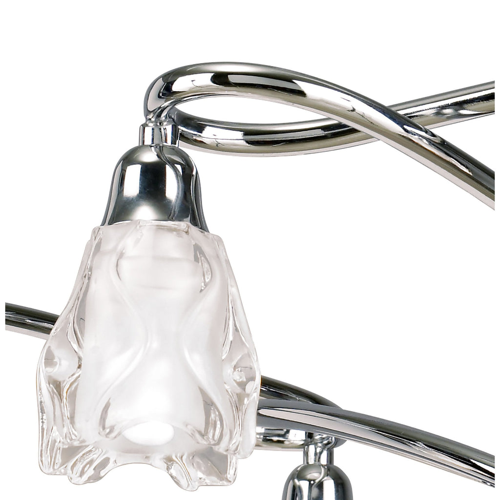 M8621/1 Amel Telescopic Convertible To Semi Flush 6 Light Polished Chrome