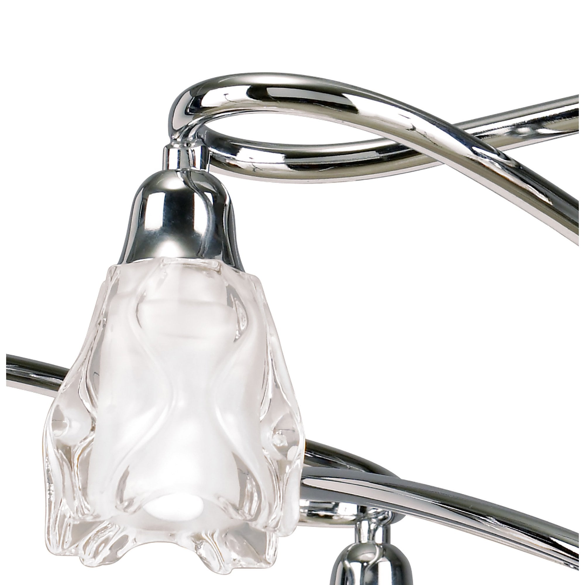 M8621/1 Amel Telescopic Convertible To Semi Flush 6 Light Polished Chrome