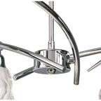 M8621/1 Amel Telescopic Convertible To Semi Flush 6 Light Polished Chrome