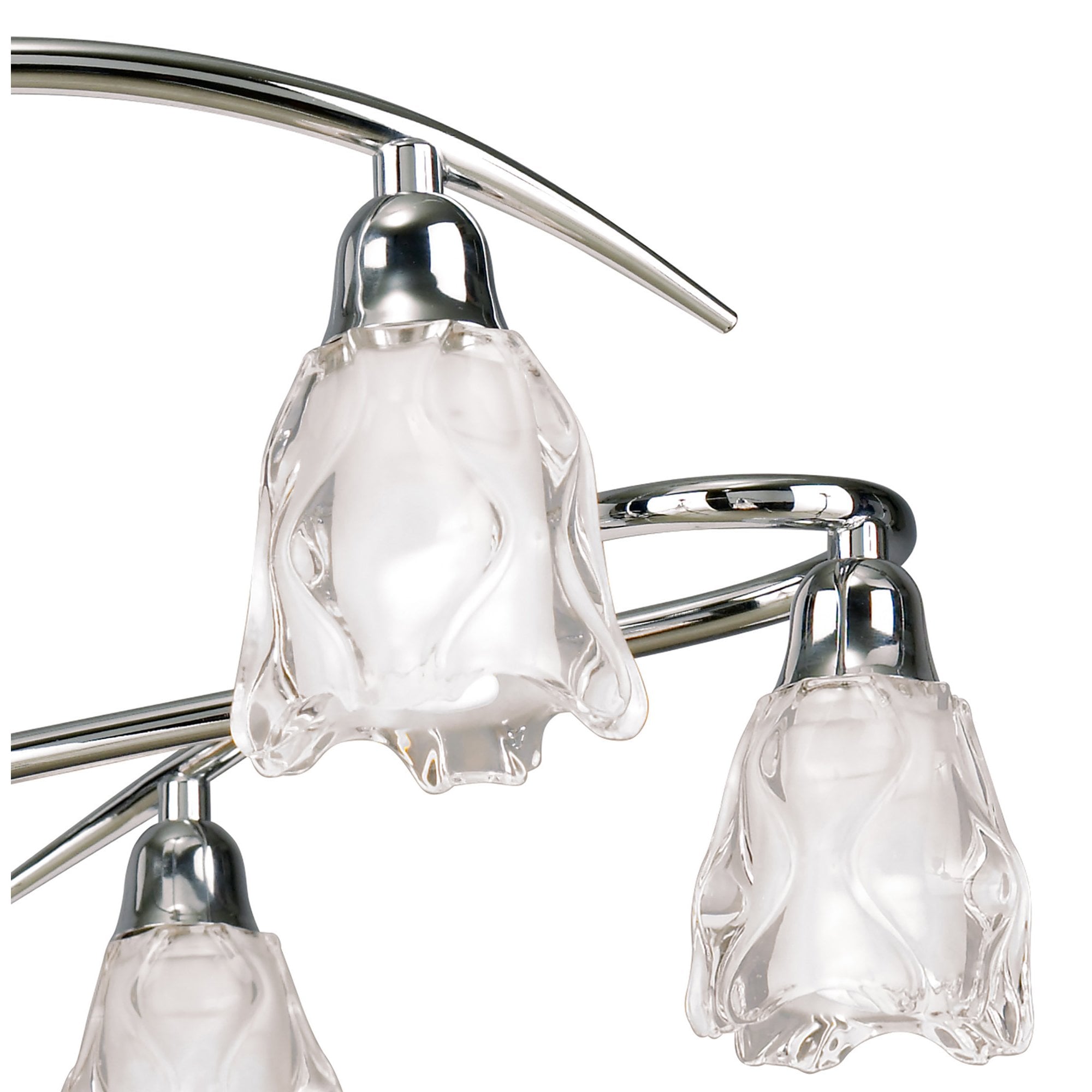 M8621/1 Amel Telescopic Convertible To Semi Flush 6 Light Polished Chrome